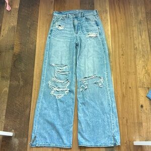 American Eagle Super High-Rise Baggy Wide Leg